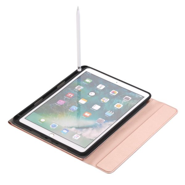 Ultra-Thin Bluetooth Keyboard Leather Case For Ipad Air / Pro 10.5 With Pen Slot & Holder - Gold - Image 10