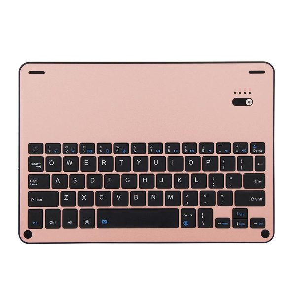 Bluetooth Keyboard & Leather Tablet Case For Ipad Air / Pro 9.7 - Detachable Water Repellent Magnetic 3-Gear Angle - Gold - Image 11