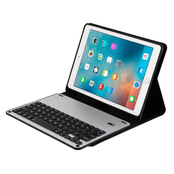 Bluetooth Keyboard & Leather Tablet Case For Ipad Air / Pro 9.7 - Detachable Water Repellent Magnetic Sleep Function 3-Gear Angle Adjustment Pen Slot - Gold - Image 5