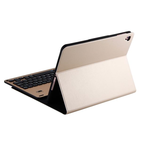 Bluetooth Keyboard & Leather Tablet Case For Ipad Air / Pro 9.7 - Detachable Water Repellent Magnetic Sleep Function 3-Gear Angle Adjustment Pen Slot - Gold - Image 12