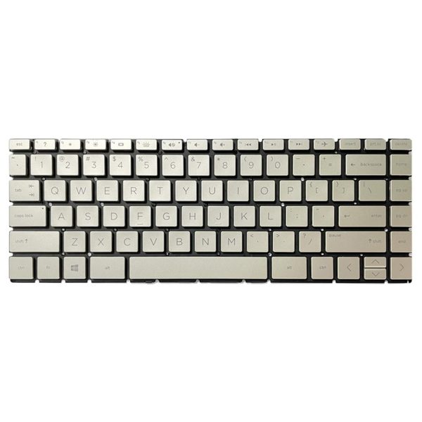 Backlit us Keyboard for Hp Pavilion X360 14 Laptops - Gold - Image 3