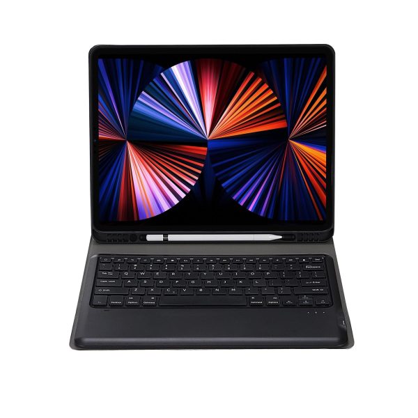 Ultra-Thin Detachable Bluetooth Keyboard Leather Case For Ipad Pro 12.9 2018 With Pen Slot - Gold - Image 4