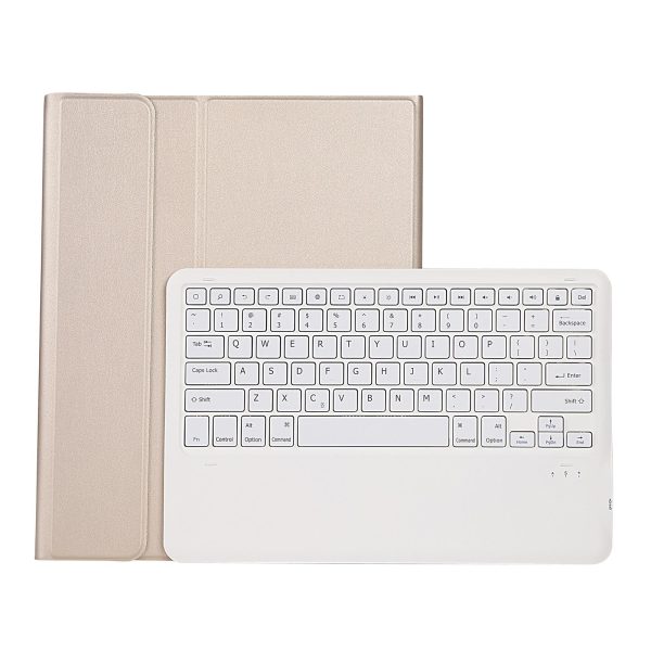 Ultra-Thin Detachable Bluetooth Keyboard Leather Case For Ipad Pro 12.9 2018 With Pen Slot - Gold - Image 8