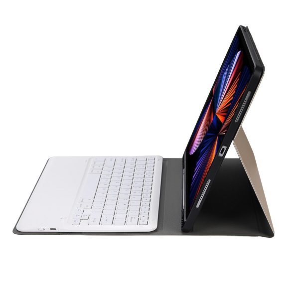 Ultra-Thin Detachable Bluetooth Keyboard Leather Case For Ipad Pro 12.9 2018 With Pen Slot - Gold - Image 9