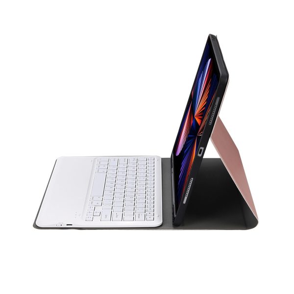 Ultra-Thin Detachable Bluetooth Keyboard Leather Case For Ipad Pro 12.9 2018 With Pen Slot - Gold - Image 11