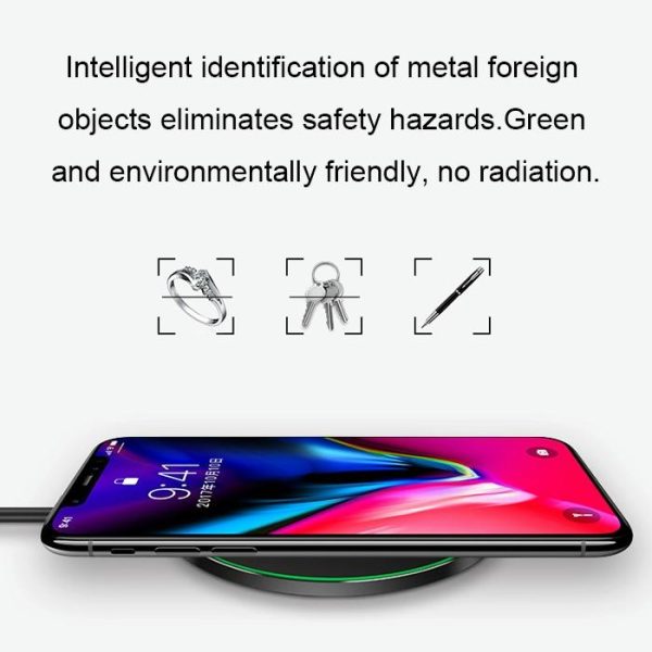Ultra Thin Wireless Fast Charging Pad - Gold - Image 6