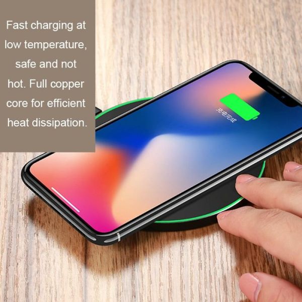 Ultra Thin Wireless Fast Charging Pad - Gold - Image 8