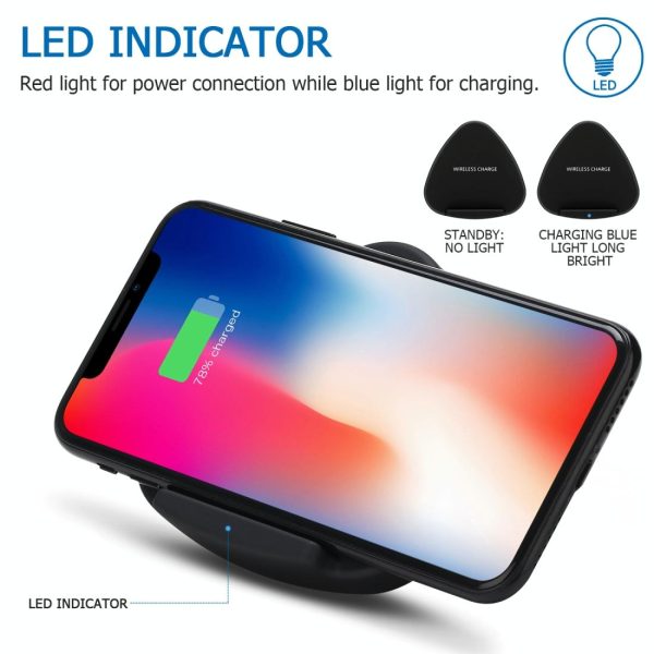 10W Fast Charging Qi Wireless Charger Pad - Gold - Image 4