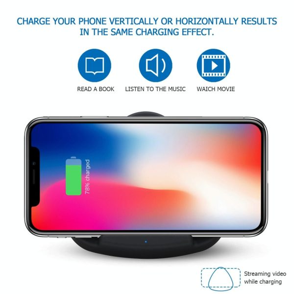 10W Fast Charging Qi Wireless Charger Pad - Gold - Image 6