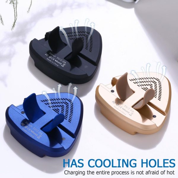 10W Fast Charging Qi Wireless Charger Pad - Gold - Image 10