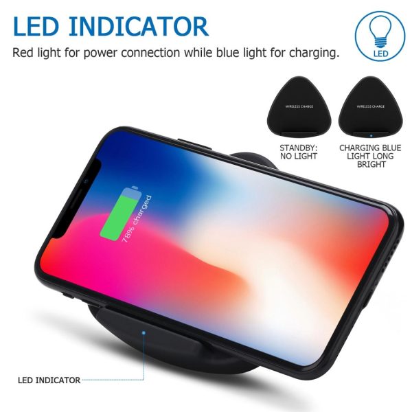 10W Fast Charging Qi Wireless Charger Pad - Gold - Image 13