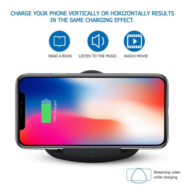 10W Fast Charging Qi Wireless Charger Pad - Gold - Image 15