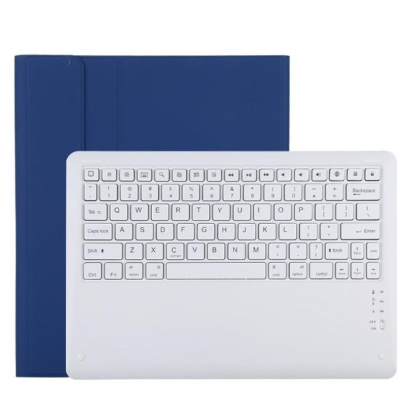 12.9 Ipad Pro 2020 Bluetooth Leather Case With Detachable Holder - Blue - Image 11