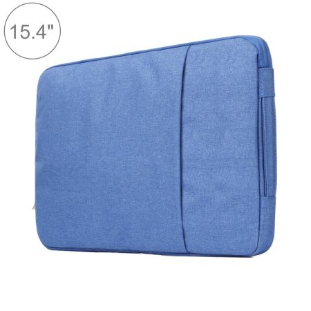 Universal Denim Laptop Bag for 15.4 Inch Notebooks - Fits Macbook Air / Pro - Portable & Stylish - 39.2x28.5x2cm - Blue