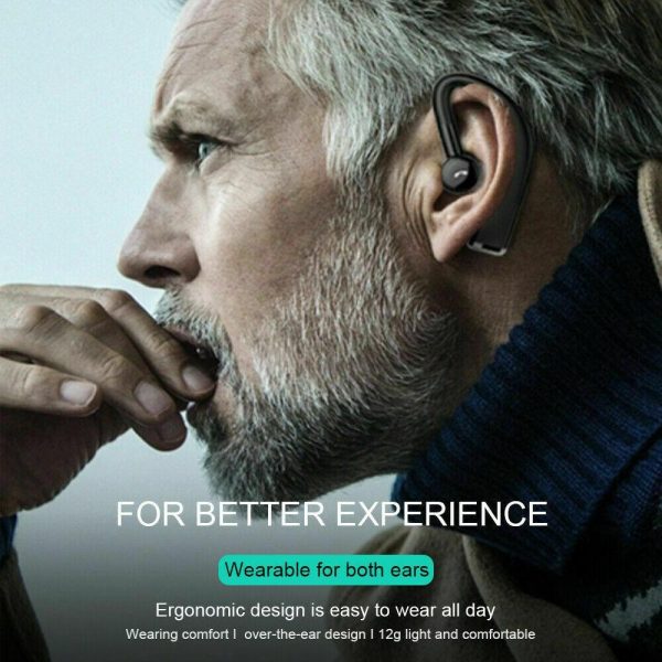 Wireless Business Sports Bluetooth Earphones - Fast Charging Bluetooth 5.0 - Blue - Image 12