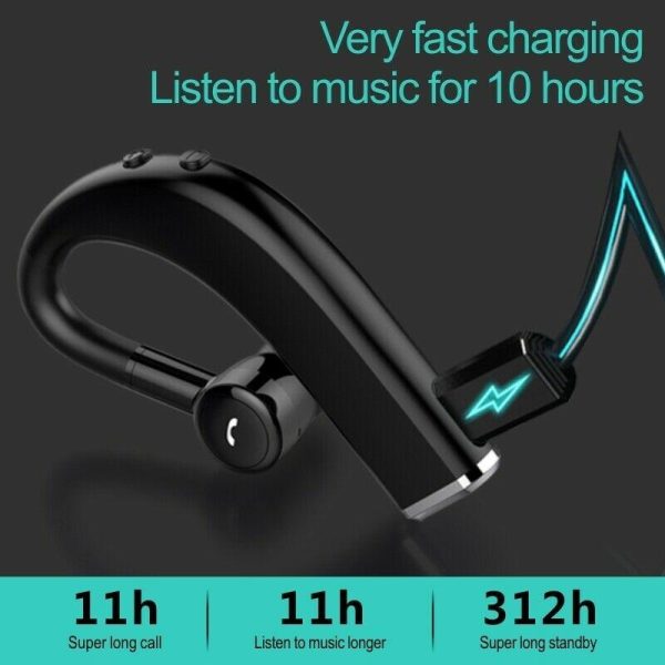 Wireless Business Sports Bluetooth Earphones - Fast Charging Bluetooth 5.0 - Blue - Image 13