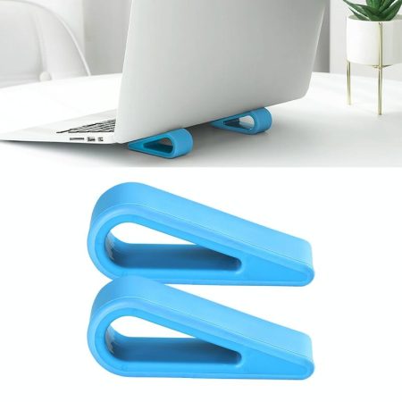 Adjustable Notebook Stand for Improved Cooling and Comfort - Blue