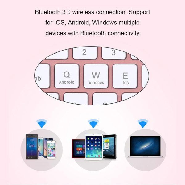 Detachable Bluetooth Keyboard & Leather Tablet Case For Ipad Pro / Air 9.7 With Colourful Backlight & Holder - Blue - Image 9