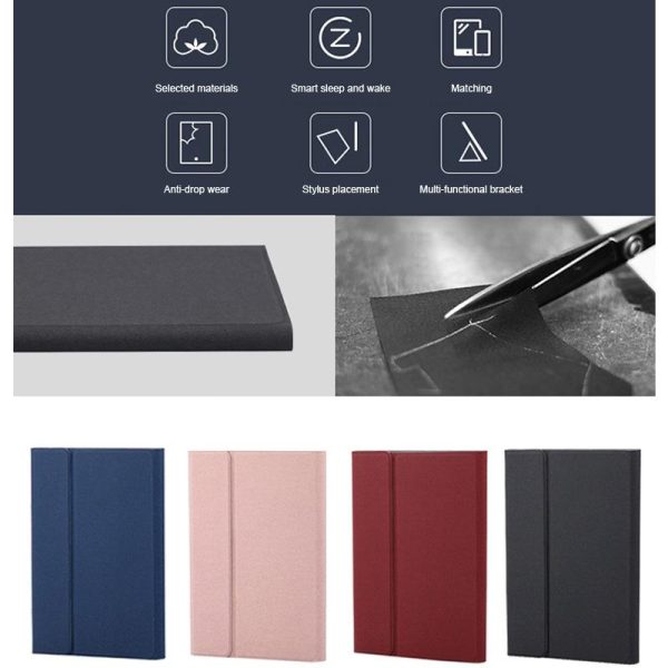 Detachable Bluetooth Keyboard & Leather Tablet Case For Ipad Pro / Air 9.7 With Colourful Backlight & Holder - Blue - Image 11