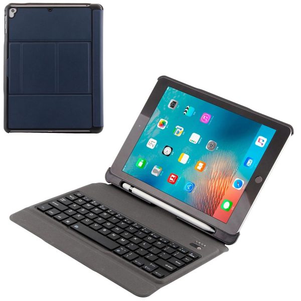 Detachable Bluetooth Keyboard & Leather Tablet Case For Ipad Air / Pro 9.7 - Blue - Image 2