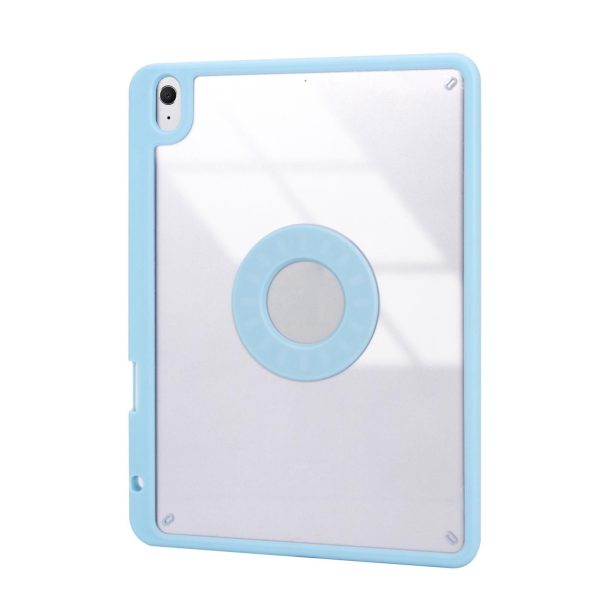 Bluetooth Keyboard Leather Tablet Case With Pen Slot - Sky Blue - Image 4