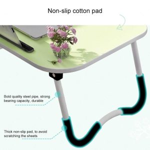 Portable Laptop Desk Stand - Foldable & Non-slip - Sky Blue - Image 11