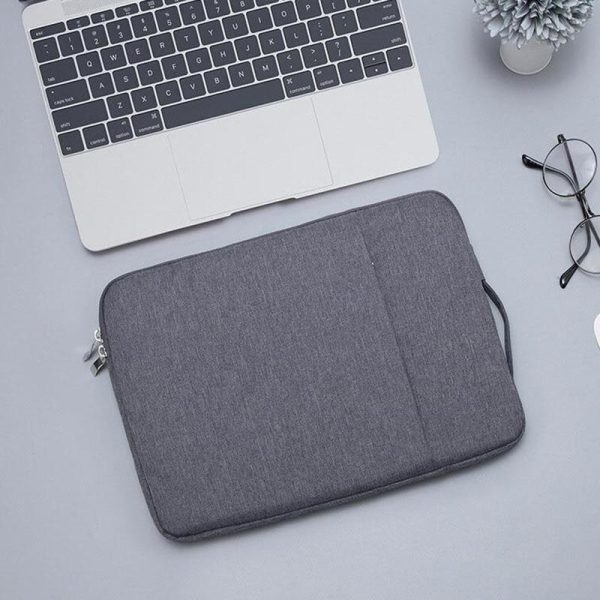 Universal Denim Laptop Bag for 13.3 Notebooks - Fits Macbook Air / Pro - Portable & Stylish - 35.5x26.5x2cm - Magenta - Image 5