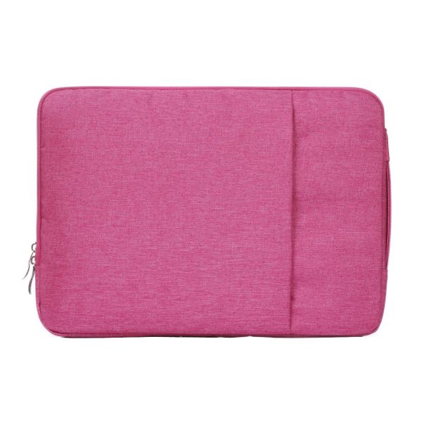 Universal Denim Laptop Bag for 15.4 Inch Notebooks - Fits Macbook Air / Pro - Portable & Stylish - 39.2x28.5x2cm - Magenta - Image 10