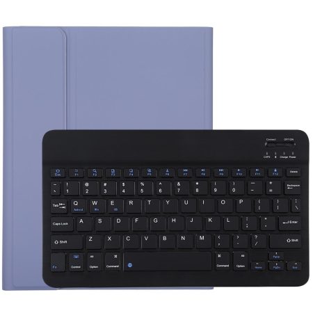 Bluetooth Tablet Case For Ipad Pro 11 With Detachable Microfiber Leather Pen Slot & Holder - Purple