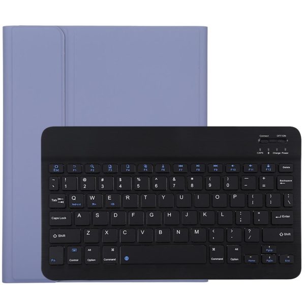 Bluetooth Tablet Case For Ipad Pro 11 With Detachable Microfiber Leather Pen Slot & Holder - Purple