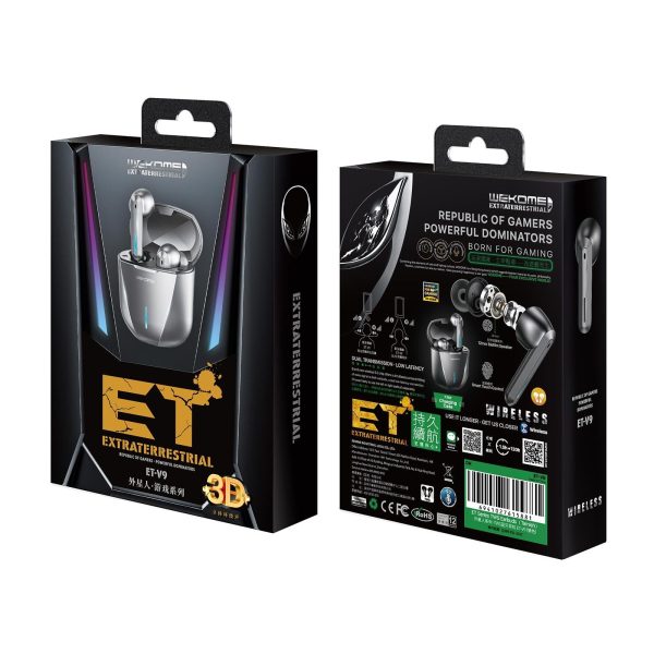 Wireless Bluetooth Gaming Earphones - et Series V9 - Tarnish - Image 4
