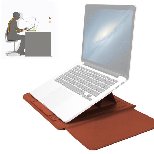 Universal Waterproof Laptop Bag Set With Handle Stand Pen Holder Winders Mouse & Charger Bags - Red - Image 2
