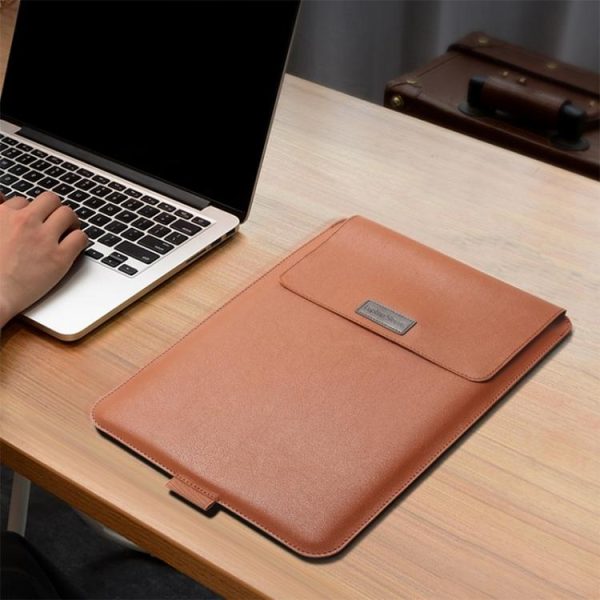Universal Waterproof Laptop Bag Set With Handle Stand Pen Holder Winders Mouse & Charger Bags - Red - Image 4