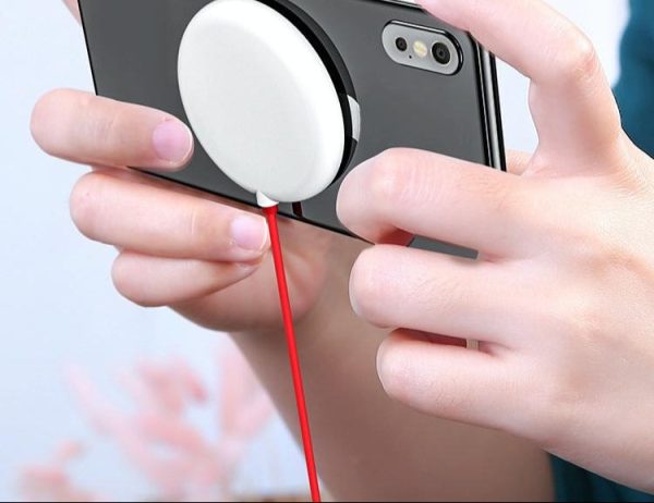 Wireless Fast Charger With Suction Cup 1.5M - Red - Image 2