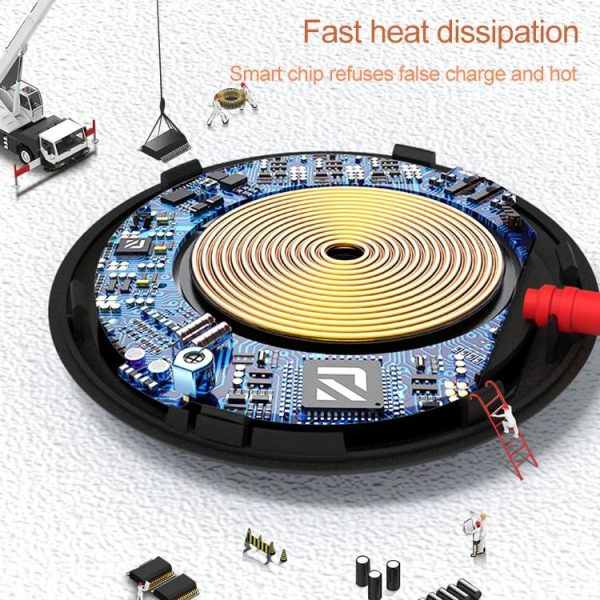 Wireless Fast Charger With Suction Cup 1.5M - Red - Image 12