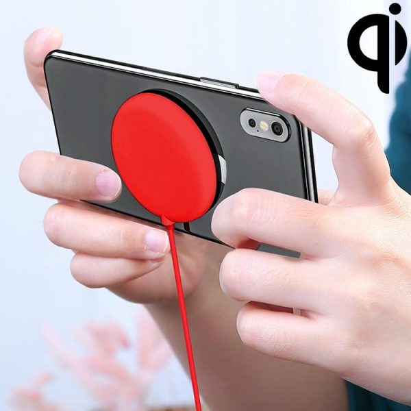 Wireless Fast Charger With Suction Cup 1.5M - Red - Image 13