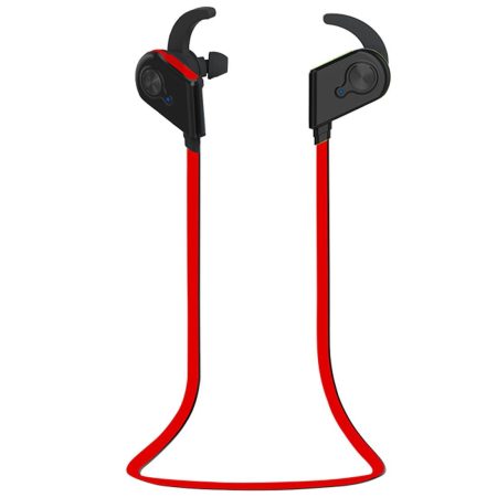 Wireless Bluetooth In-ear Headset with Magnetic Switch & Indicator Light - Red