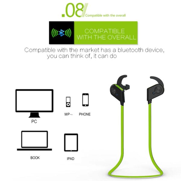 Wireless Bluetooth In-ear Headset with Magnetic Switch & Indicator Light - Red - Image 5