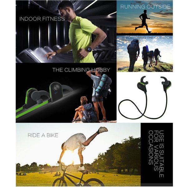 Wireless Bluetooth In-ear Headset with Magnetic Switch & Indicator Light - Red - Image 8