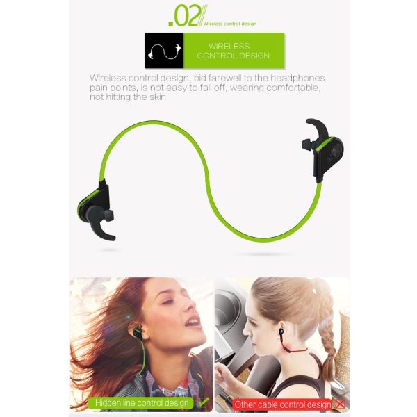Wireless Bluetooth In-ear Headset with Magnetic Switch & Indicator Light - Red - Image 13