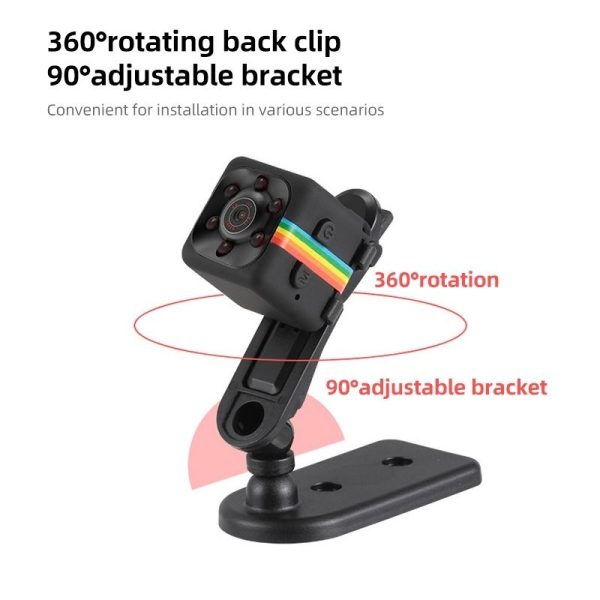 Hd Mini Sport Camera With Night Vision & Tf Card - Red - Image 4
