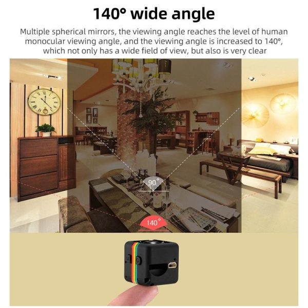 Hd Mini Sport Camera With Night Vision & Tf Card - Red - Image 5