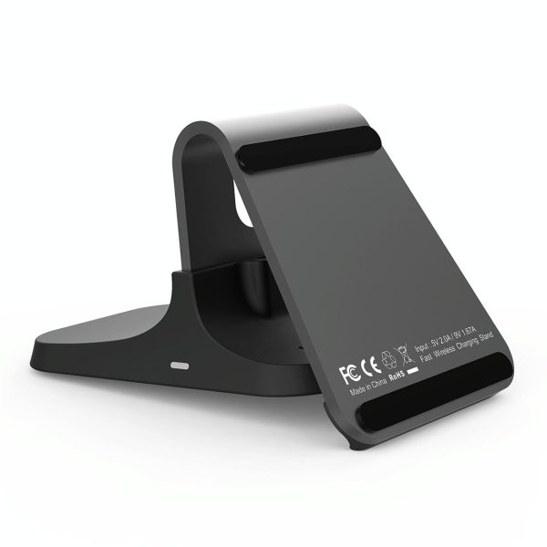 15W Dual Coil Qi Wireless Charger With Fast Charging - Silver - Image 2