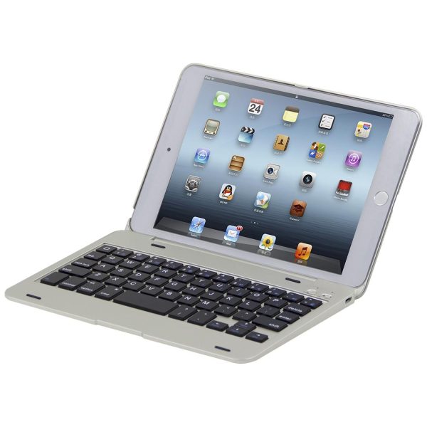 Bluetooth Keyboard Tablet Case For Ipad Mini 5 / 4 - Silver - Image 3