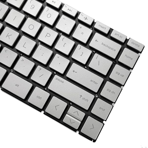 Backlit us Keyboard for Hp Pavilion X360 14 Laptops - Silver - Image 10