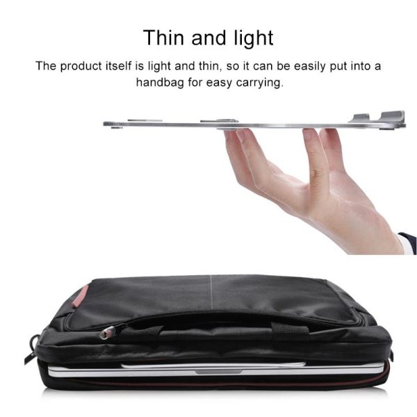 Portable Aluminum Laptop Stand - Simple & Stylish - Silver - Image 6