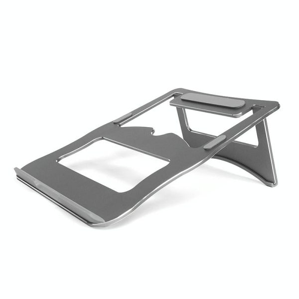 Portable Aluminum Laptop Stand - Simple & Stylish - Silver - Image 9