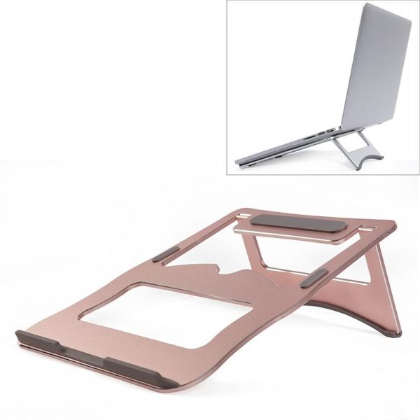Portable Aluminum Laptop Stand - Simple & Stylish - Silver - Image 14