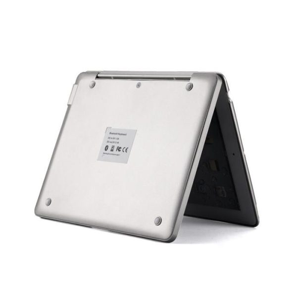 Aluminum Bluetooth Keyboard Tablet Case For Ipad 4 / 3 / 2 - Silver - Image 4