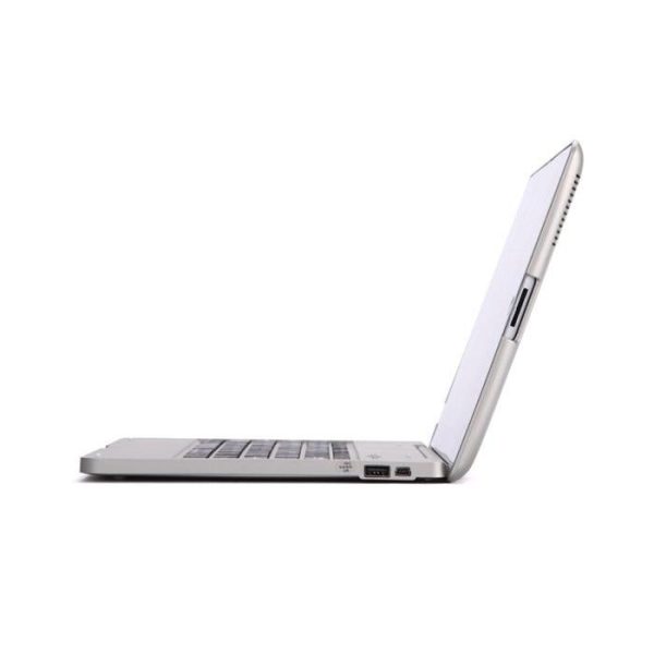 Aluminum Bluetooth Keyboard Tablet Case For Ipad 4 / 3 / 2 - Silver - Image 6